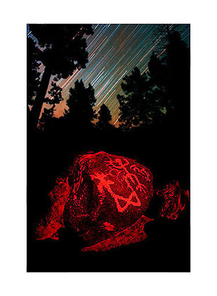 Petroglyphs and Star Trails