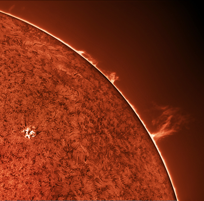 flare and prominences